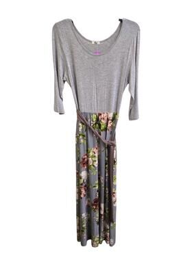 Good M Gray floral Egy Dress